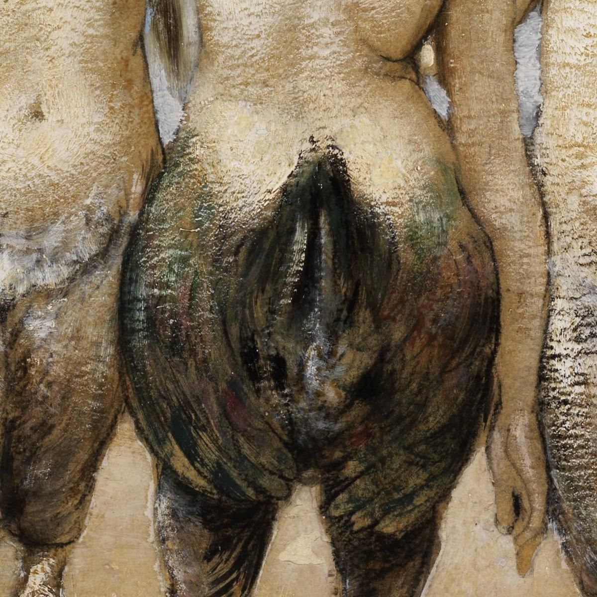 Eight Dancing Women In Bird Bodies Hans Thoma hth32 canvas print