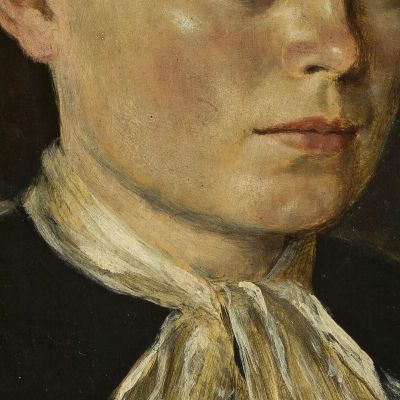 Portrait Of Agathe Artist'S Sister Hans Thoma hth58 canvas print