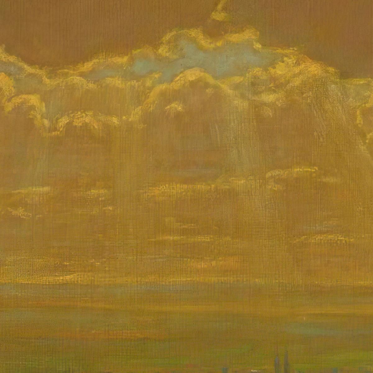 Sunburst Over Säckingen Black Forest Hans Thoma hth73 canvas print