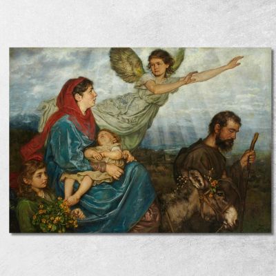 The Flight Into Egypt Hans Thoma hth78 canvas print 