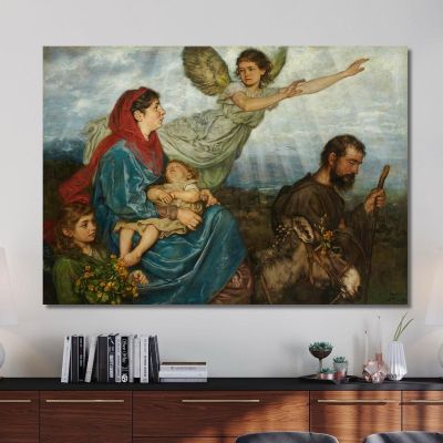 The Flight Into Egypt Hans Thoma hth78 canvas print 