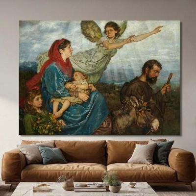 The Flight Into Egypt Hans Thoma hth78 canvas print 