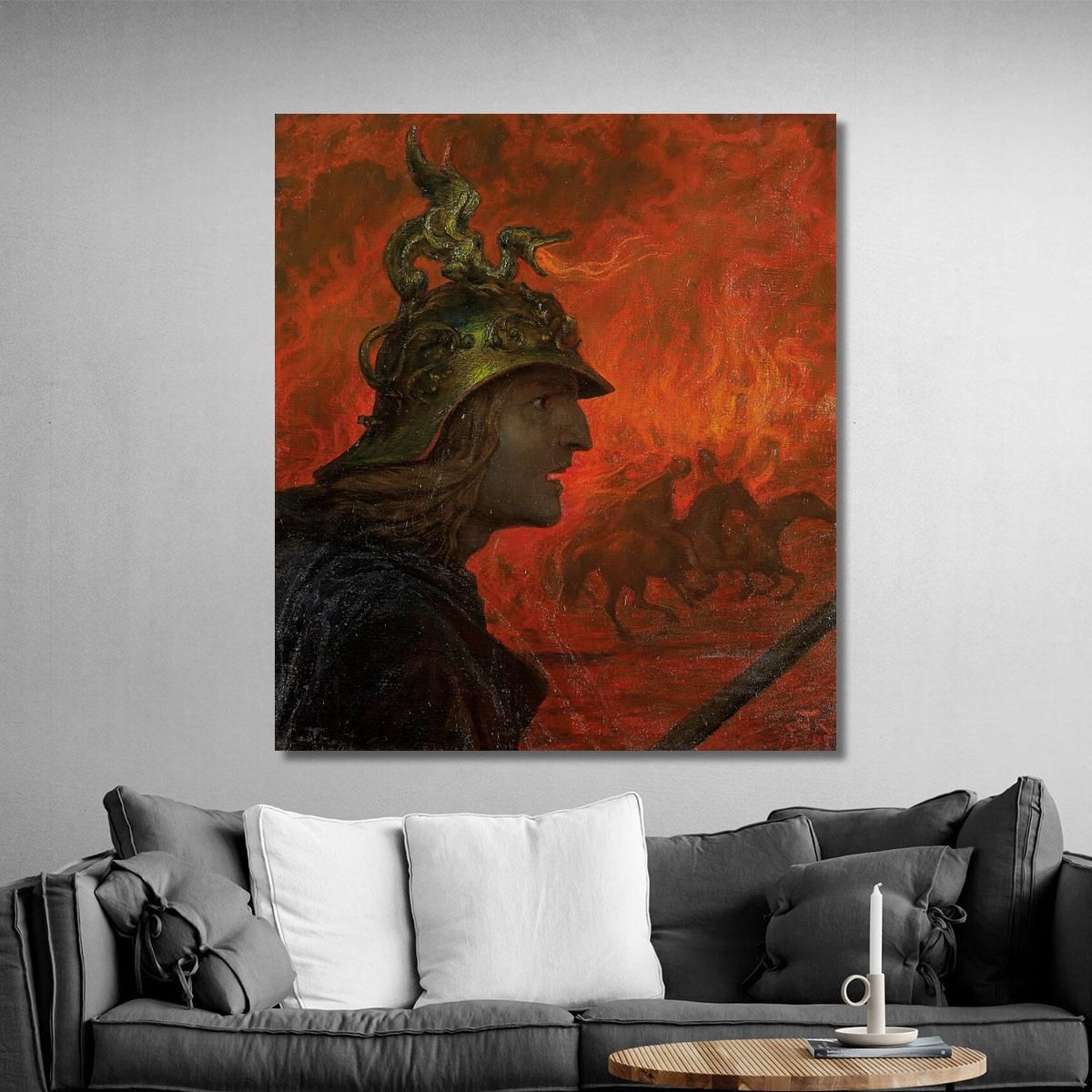 The War Hans Thoma hth82 canvas print 