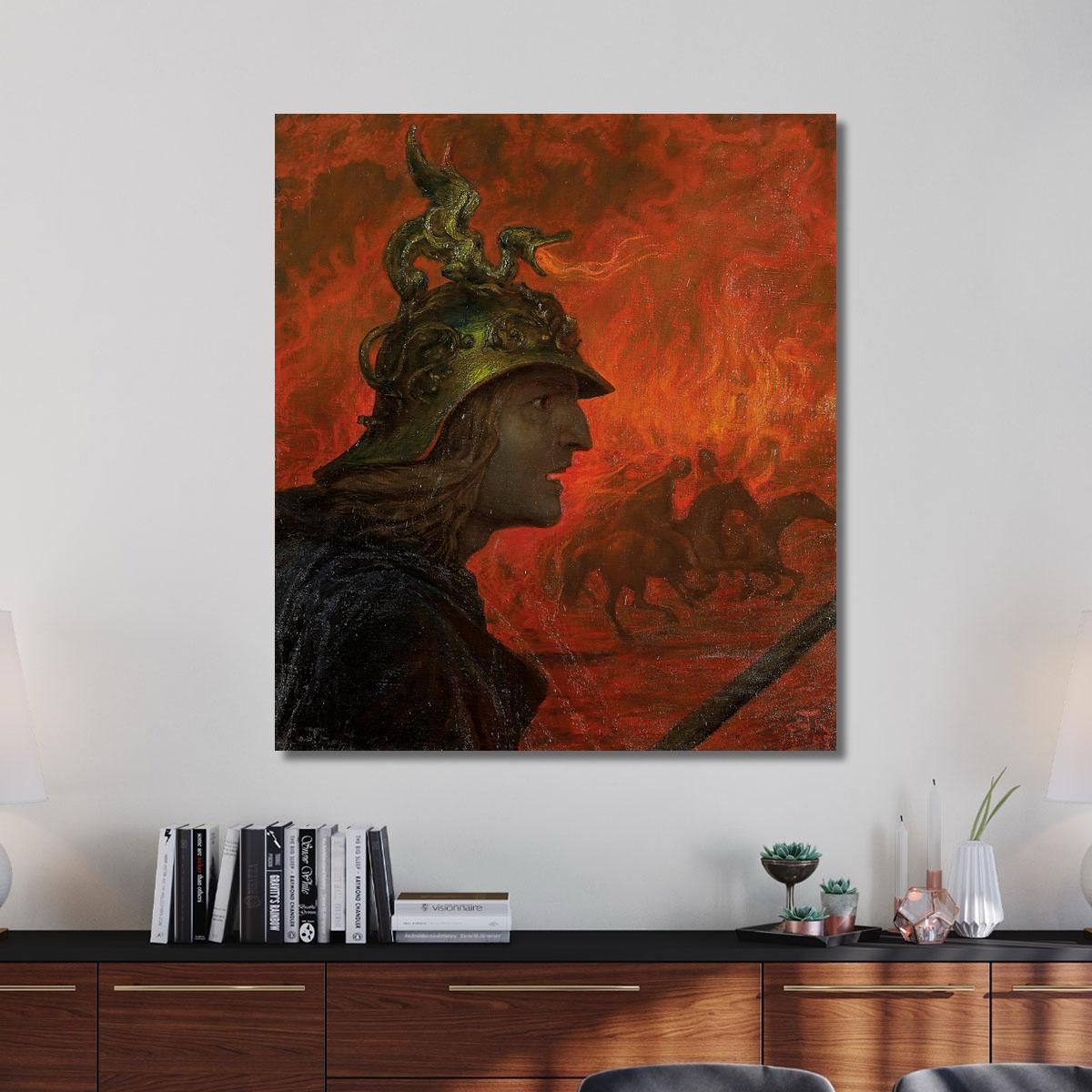 The War Hans Thoma hth82 canvas print 