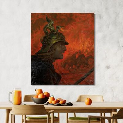 The War Hans Thoma hth82 canvas print 