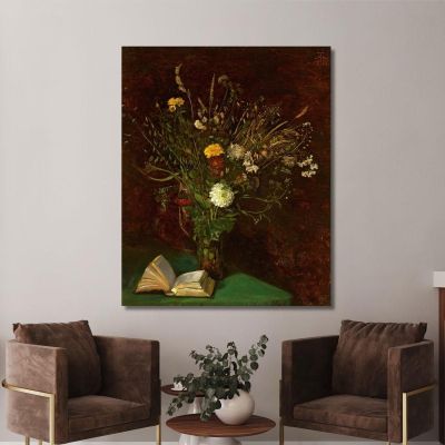 Vase With Flowers Hans Thoma hth86 canvas print 