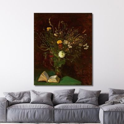 Vase With Flowers Hans Thoma hth86 canvas print 