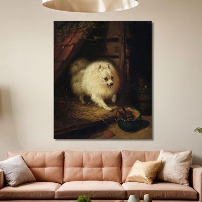 An Unwelcome Intruder Henriëtte Ronner-Knip hrk5 canvas print 
