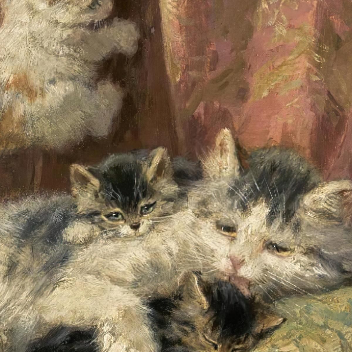 Kittens At Play 4 Henriëtte Ronner-Knip hrk12 canvas print