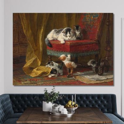 Mother'S Pride 3 Henriëtte Ronner-Knip hrk15 canvas print 