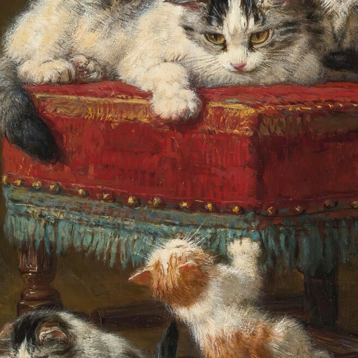 Mother'S Pride 3 Henriëtte Ronner-Knip hrk15 canvas print