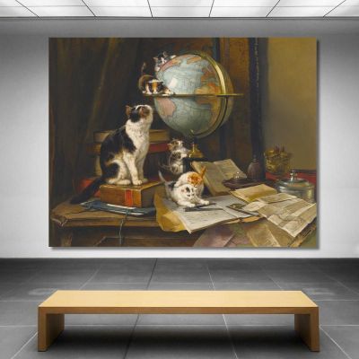 The Globetrotters Henriëtte Ronner-Knip hrk19 canvas print 