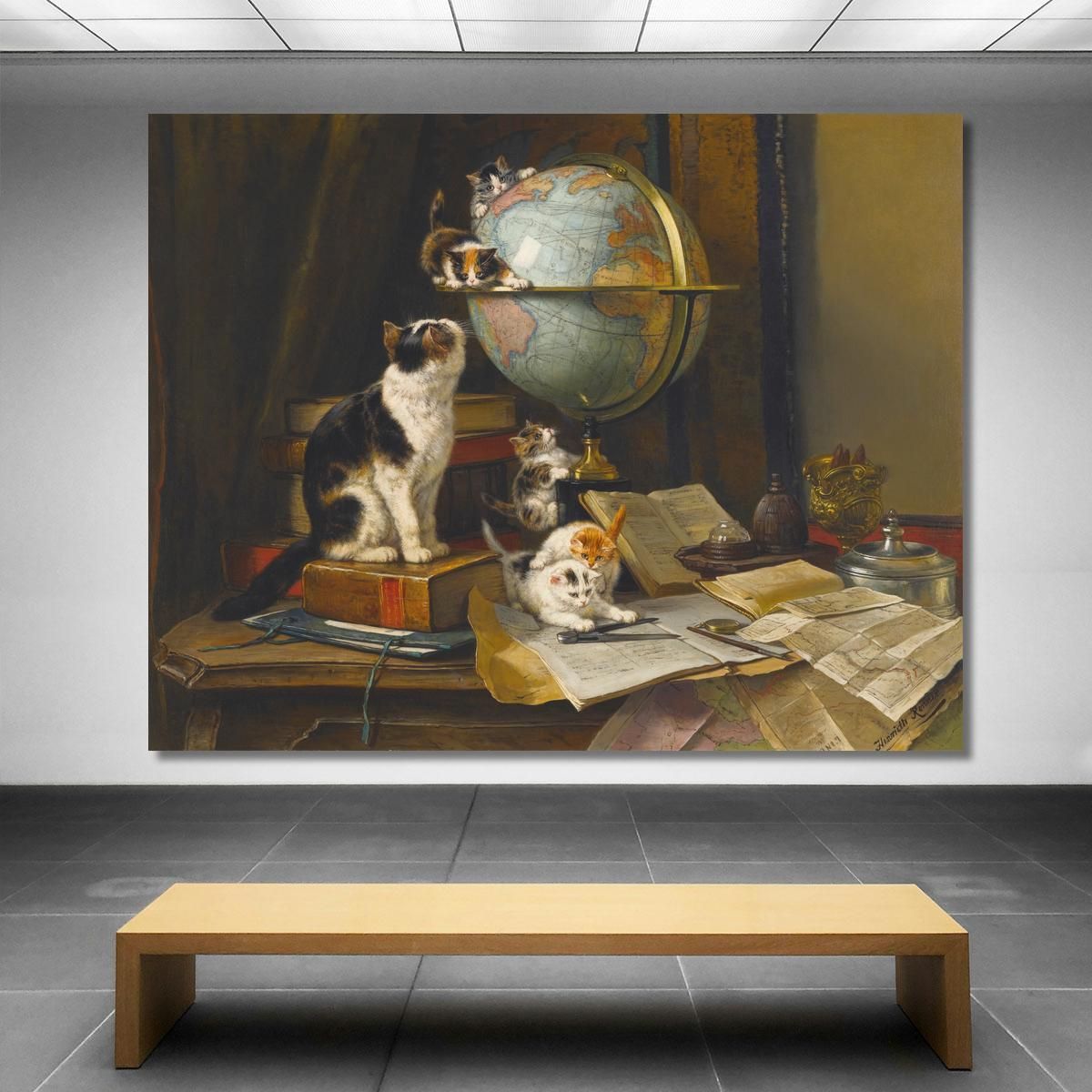 The Globetrotters Henriëtte Ronner-Knip hrk19 canvas print 
