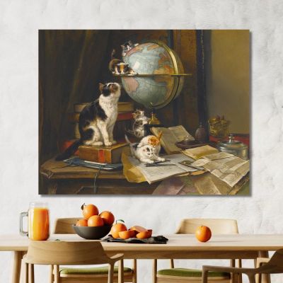 The Globetrotters Henriëtte Ronner-Knip hrk19 canvas print 