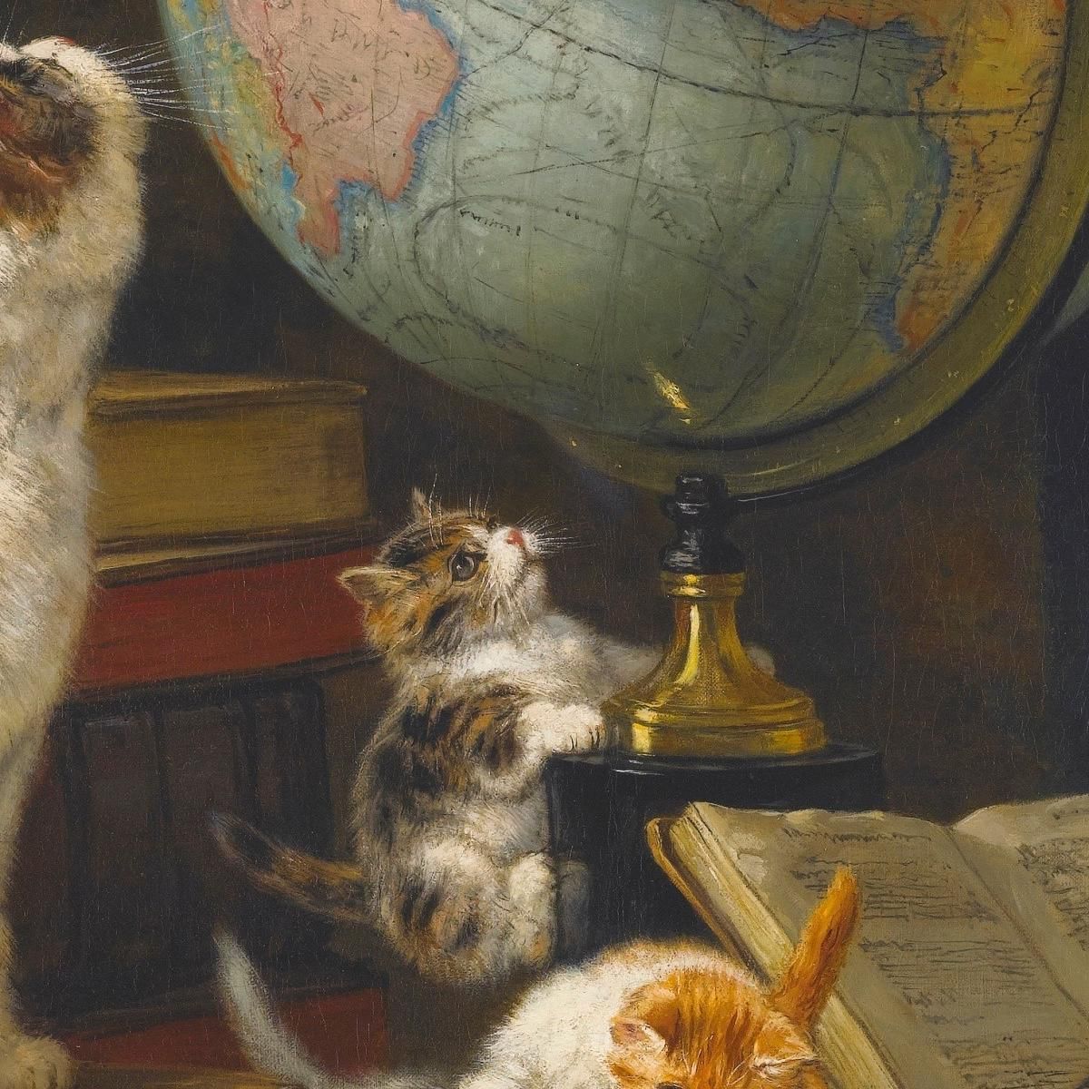The Globetrotters Henriëtte Ronner-Knip hrk19 canvas print