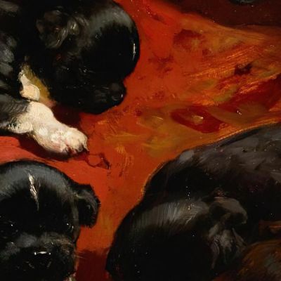 The Proud Mother Henriëtte Ronner-Knip hrk23 canvas print
