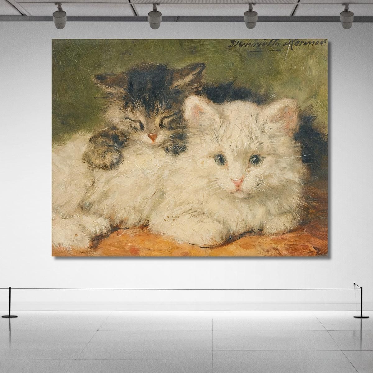 Two Kittens Henriëtte Ronner-Knip hrk31 canvas print 