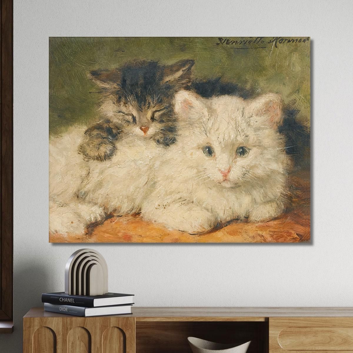 Two Kittens Henriëtte Ronner-Knip hrk31 canvas print 