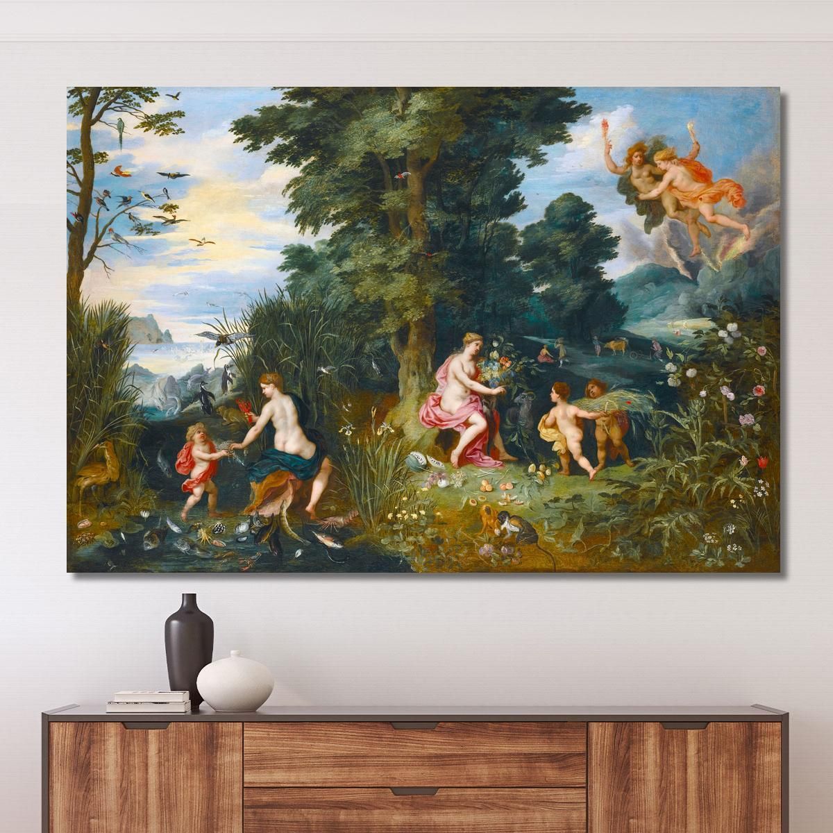 Allegory Of The Four Elements Ii Jan Brueghel the Younger jby9 canvas print 