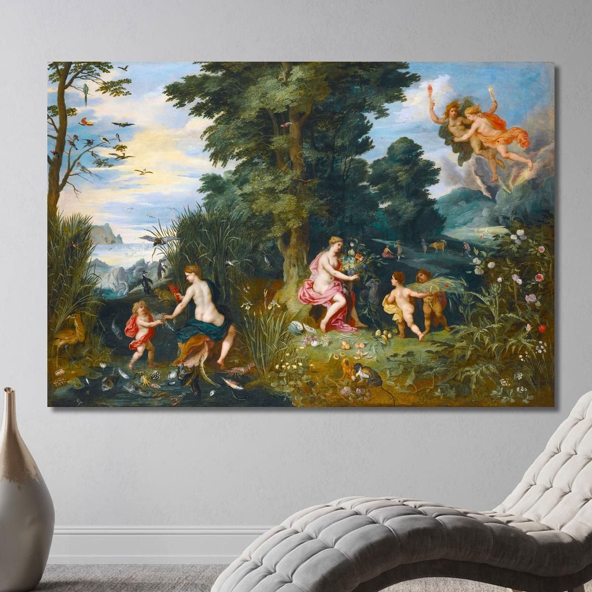 Allegory Of The Four Elements Ii Jan Brueghel the Younger jby9 canvas print 