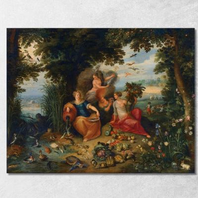 Allegory Of The Four Elements Jan Brueghel the Younger jby10 canvas print 