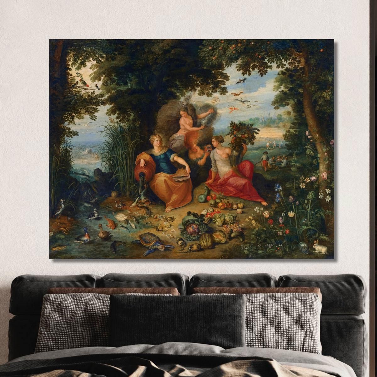 Allegory Of The Four Elements Jan Brueghel the Younger jby10 canvas print 