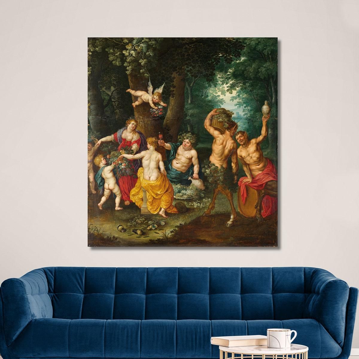 The Feast Of Bacchus (Sine Cerere Et Baccho Friget Venus) Jan Brueghel the Younger jby36 canvas print 