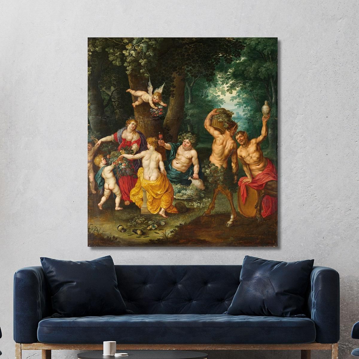 The Feast Of Bacchus (Sine Cerere Et Baccho Friget Venus) Jan Brueghel the Younger jby36 canvas print 