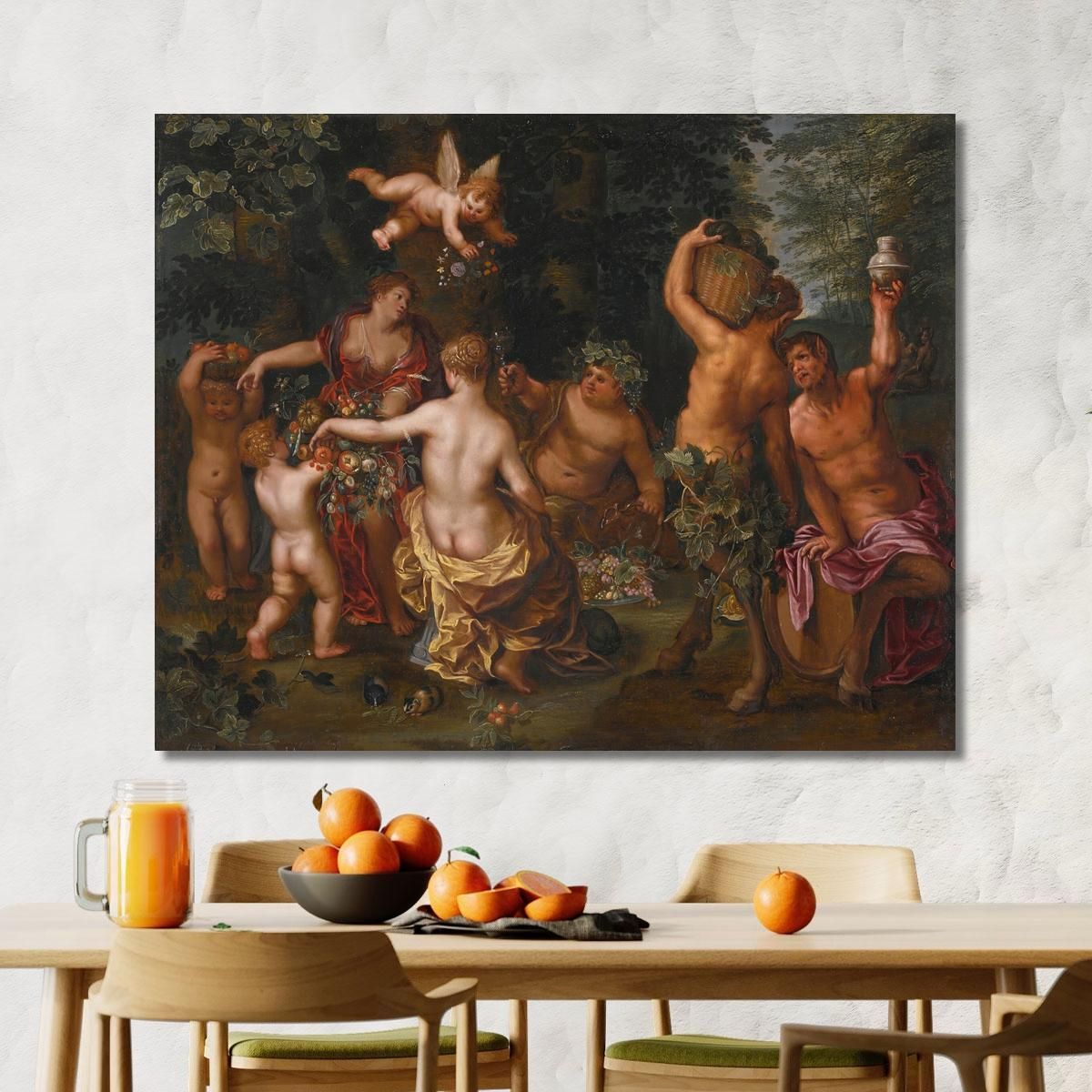 The Feast Of Bacchus Jan Brueghel the Younger jby37 canvas print 
