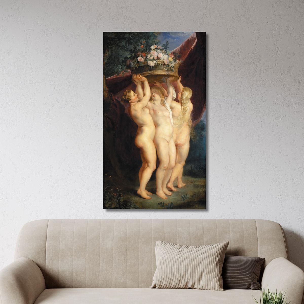 The Three Graces Jan Brueghel the Younger jby40 canvas print 