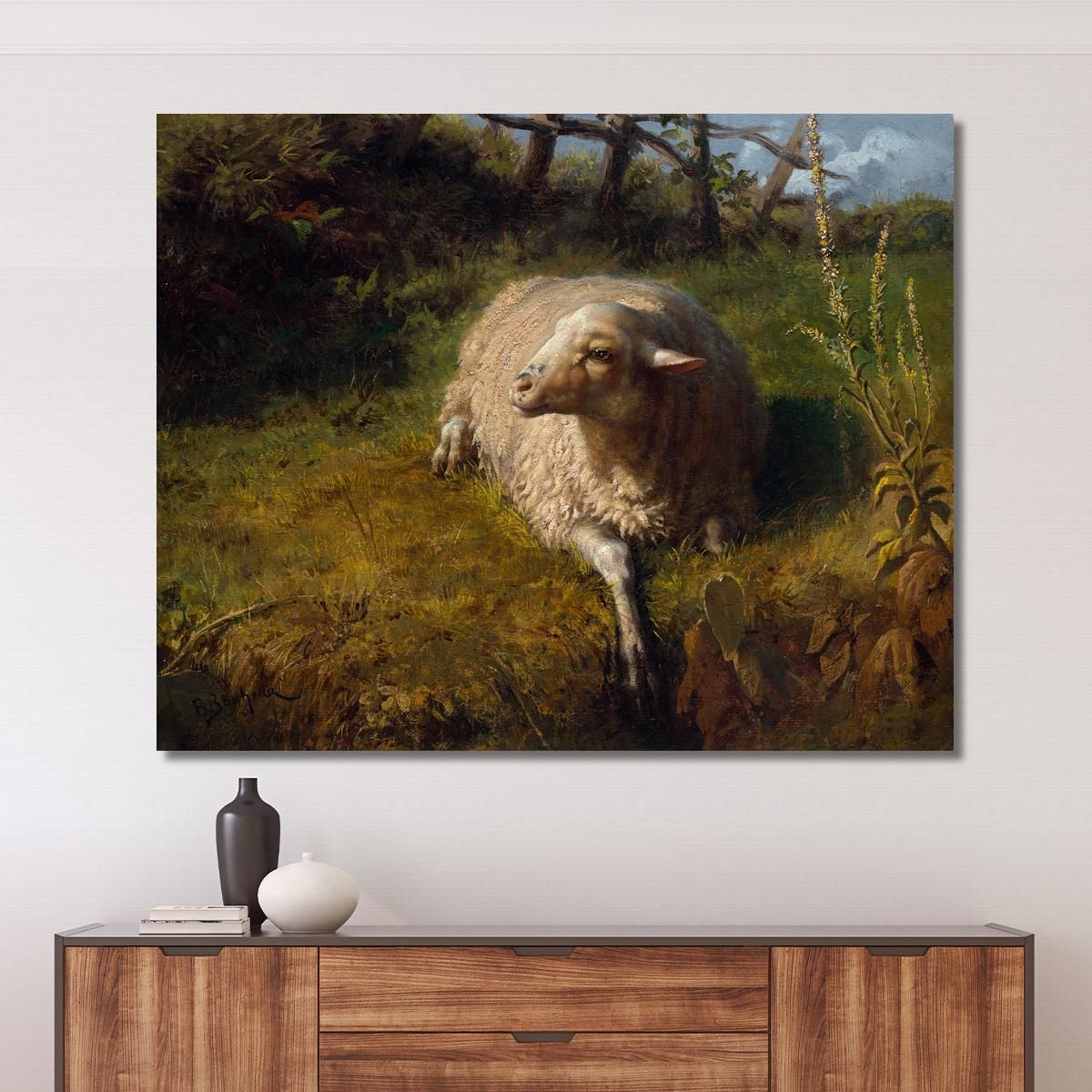 A Sheep At Rest Rosa Bonheur rbn4 canvas print 