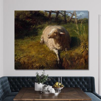 A Sheep At Rest Rosa Bonheur rbn4 canvas print 