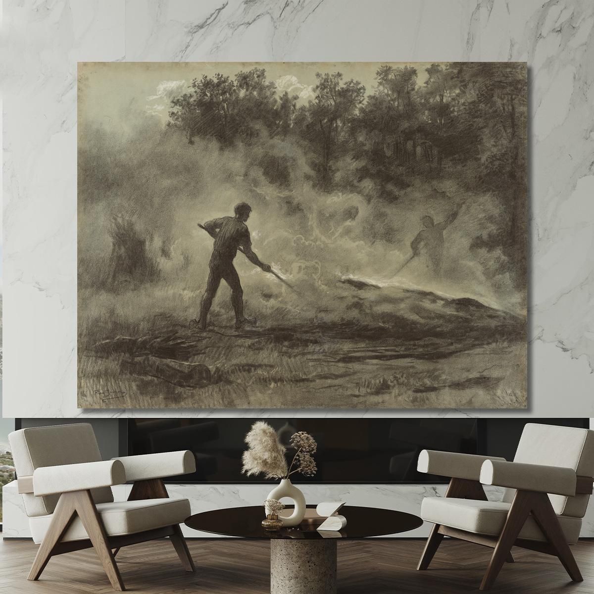 Charcoal Burners Rosa Bonheur rbn11 canvas print 