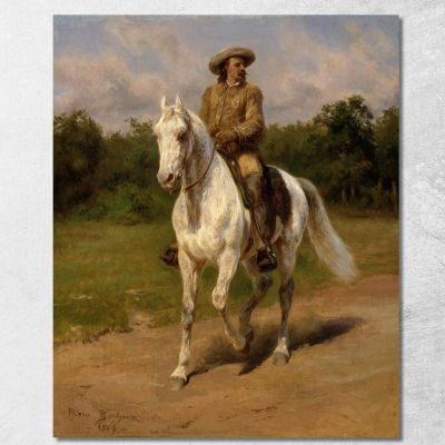 Col. William F. Cody (Buffalo Bill) Rosa Bonheur rbn12 canvas print 