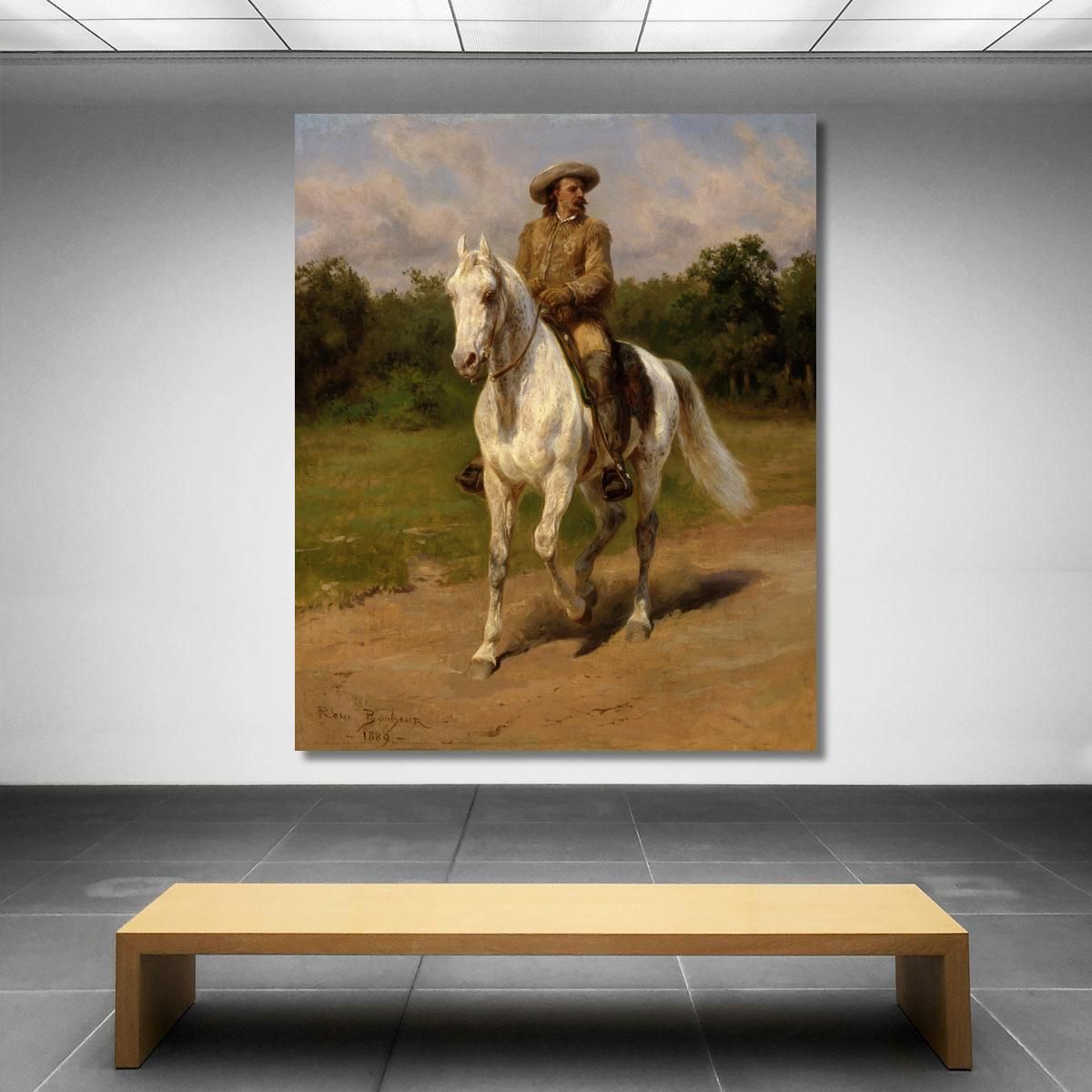 Col. William F. Cody (Buffalo Bill) Rosa Bonheur rbn12 canvas print 