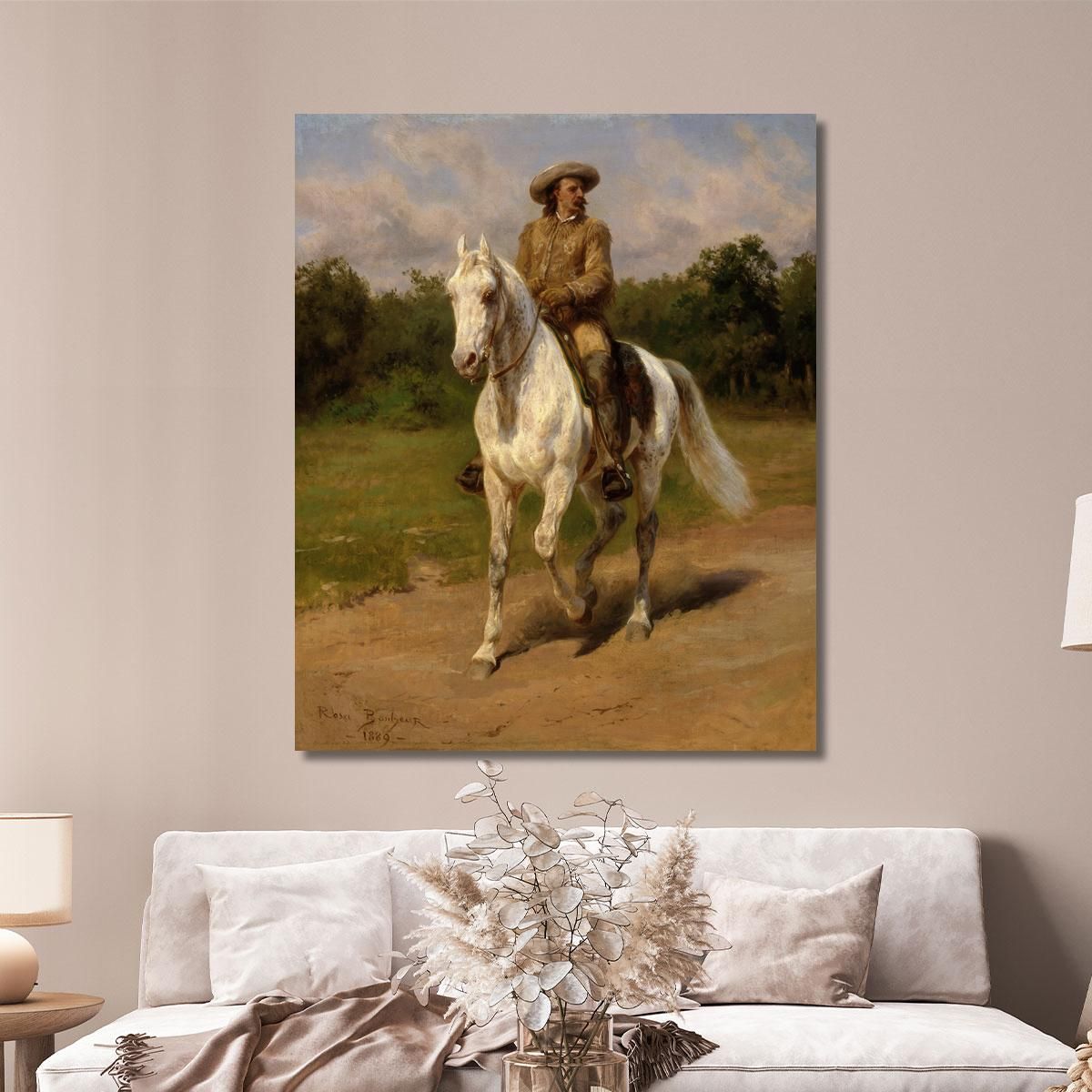 Col. William F. Cody (Buffalo Bill) Rosa Bonheur rbn12 canvas print 