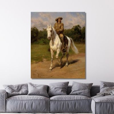 Col. William F. Cody (Buffalo Bill) Rosa Bonheur rbn12 canvas print 