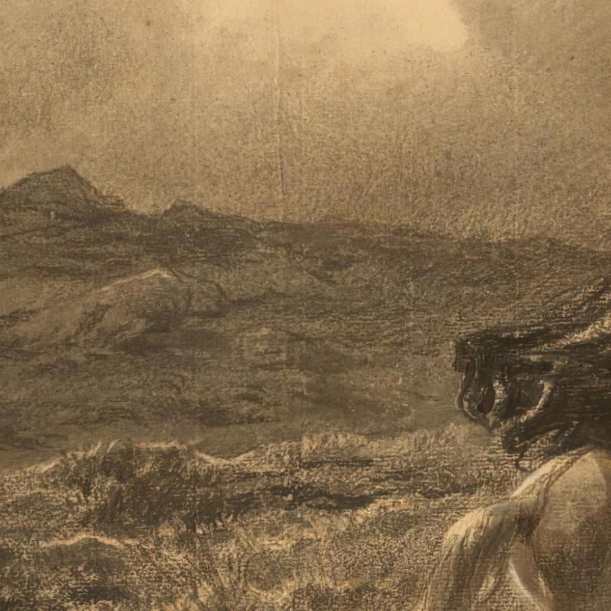 Horse And Rider On The Scottish Highlands (The Approaching Storm) Rosa Bonheur rbn19 canvas print