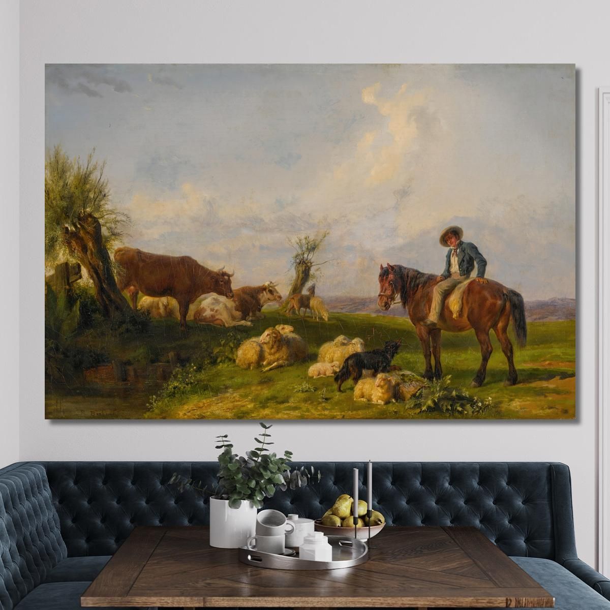 In The Meadow Rosa Bonheur rbn20 canvas print 