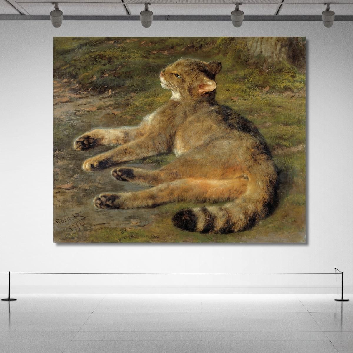 Wild Cat Rosa Bonheur rbn66 canvas print 