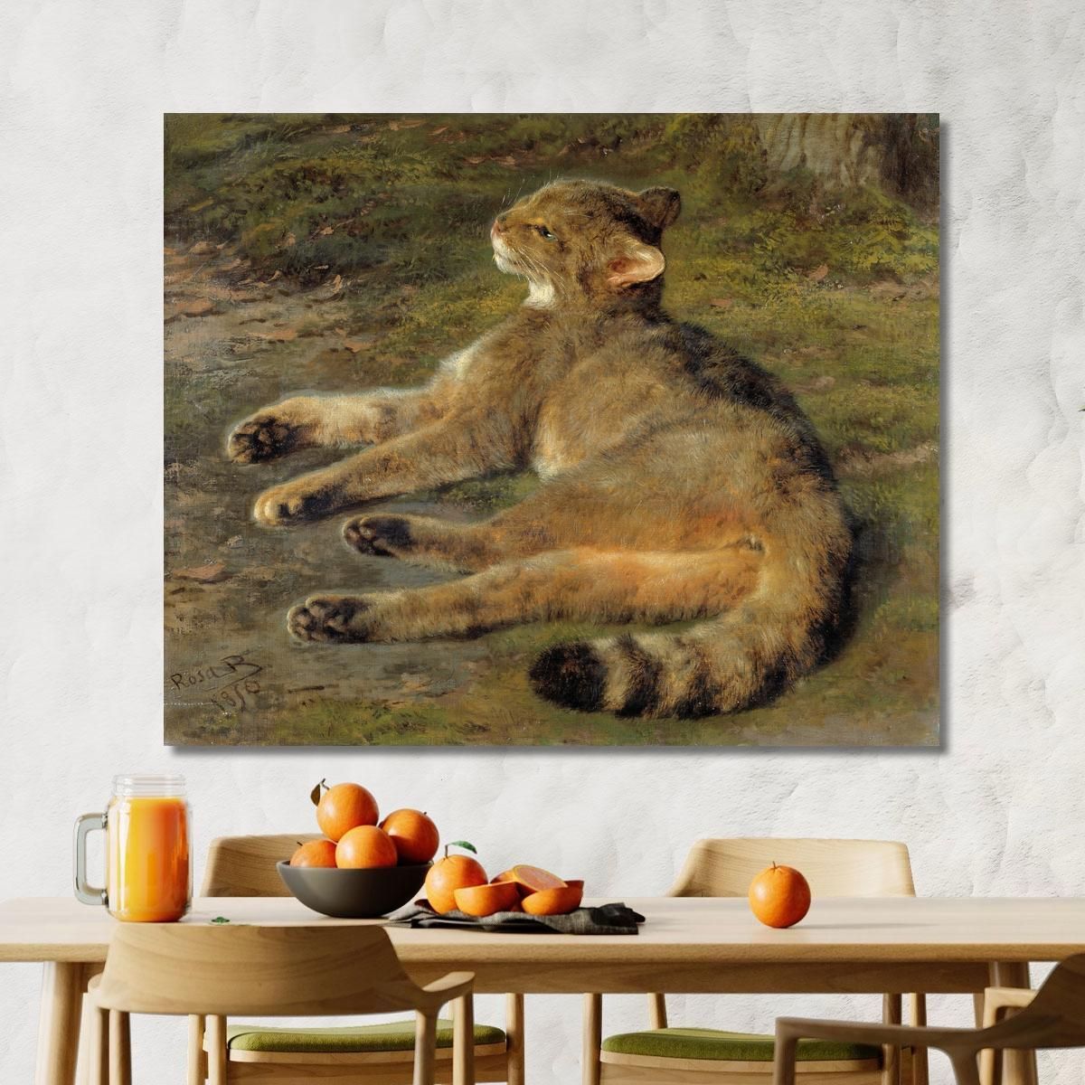 Wild Cat Rosa Bonheur rbn66 canvas print 