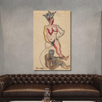 Figural Composition Zygmunt Waliszewski zwl15 canvas print 