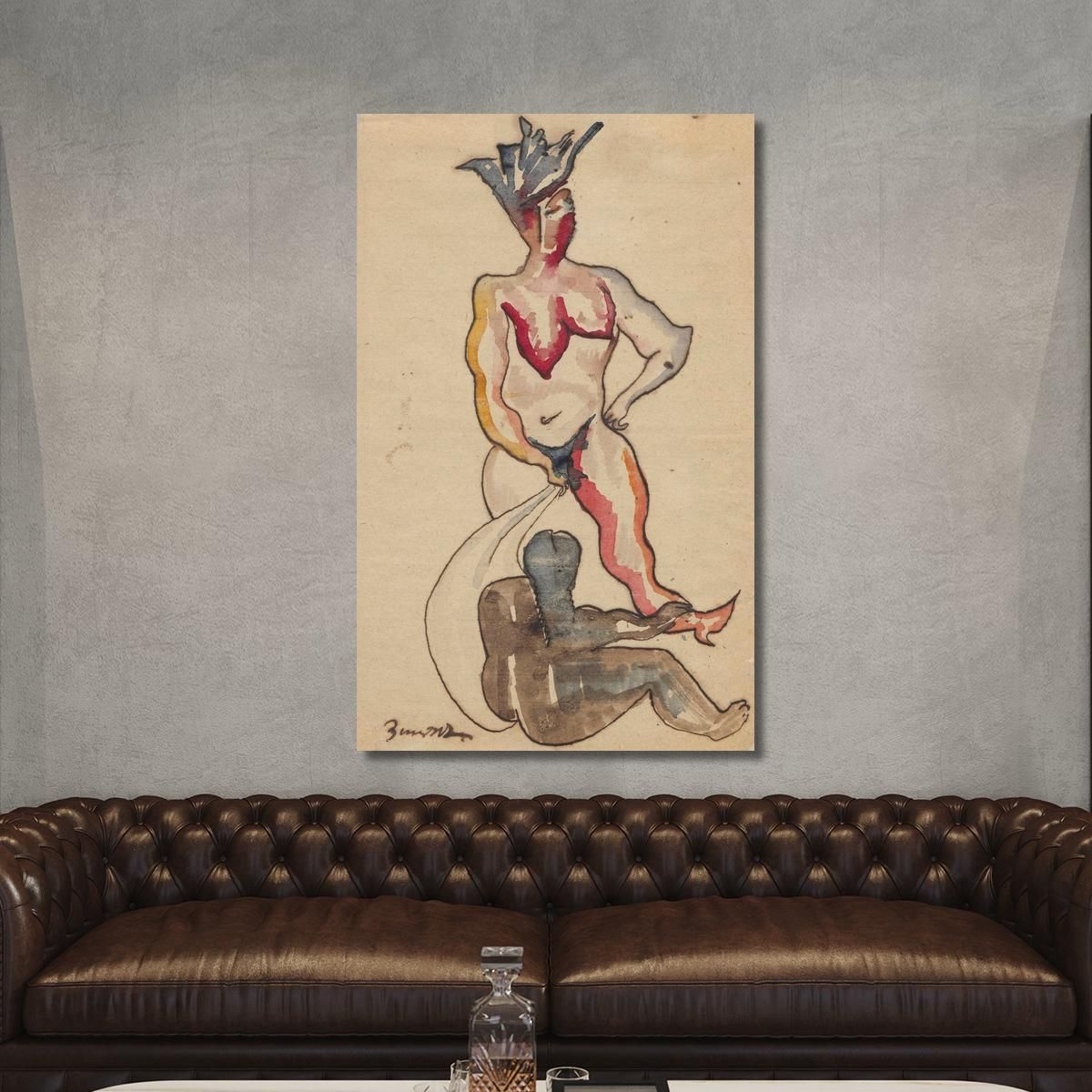 Figural Composition Zygmunt Waliszewski zwl15 canvas print 