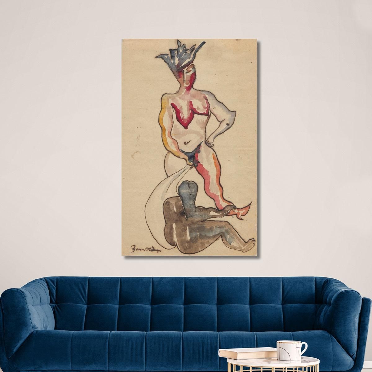 Figural Composition Zygmunt Waliszewski zwl15 canvas print 