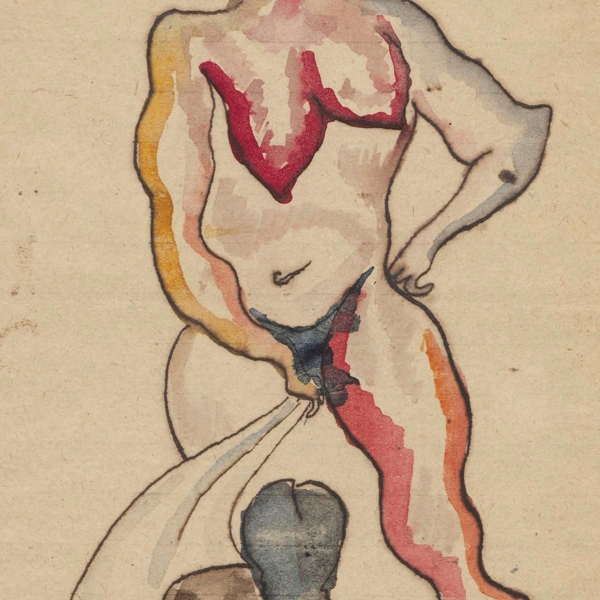 Figural Composition Zygmunt Waliszewski zwl15 canvas print