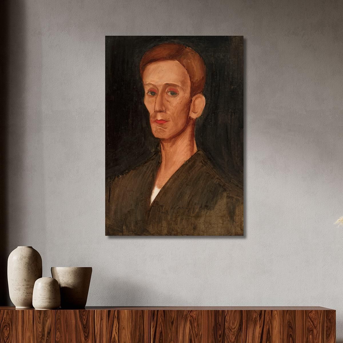 Portrait Of Jozef Czapski Zygmunt Waliszewski zwl33 canvas print 