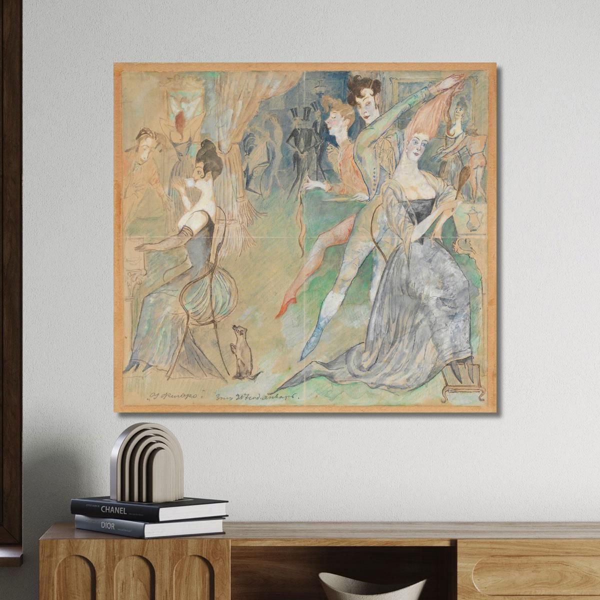 At Figaro'S At A Hairdresser'S Zygmunt Waliszewski zwl57 canvas print 