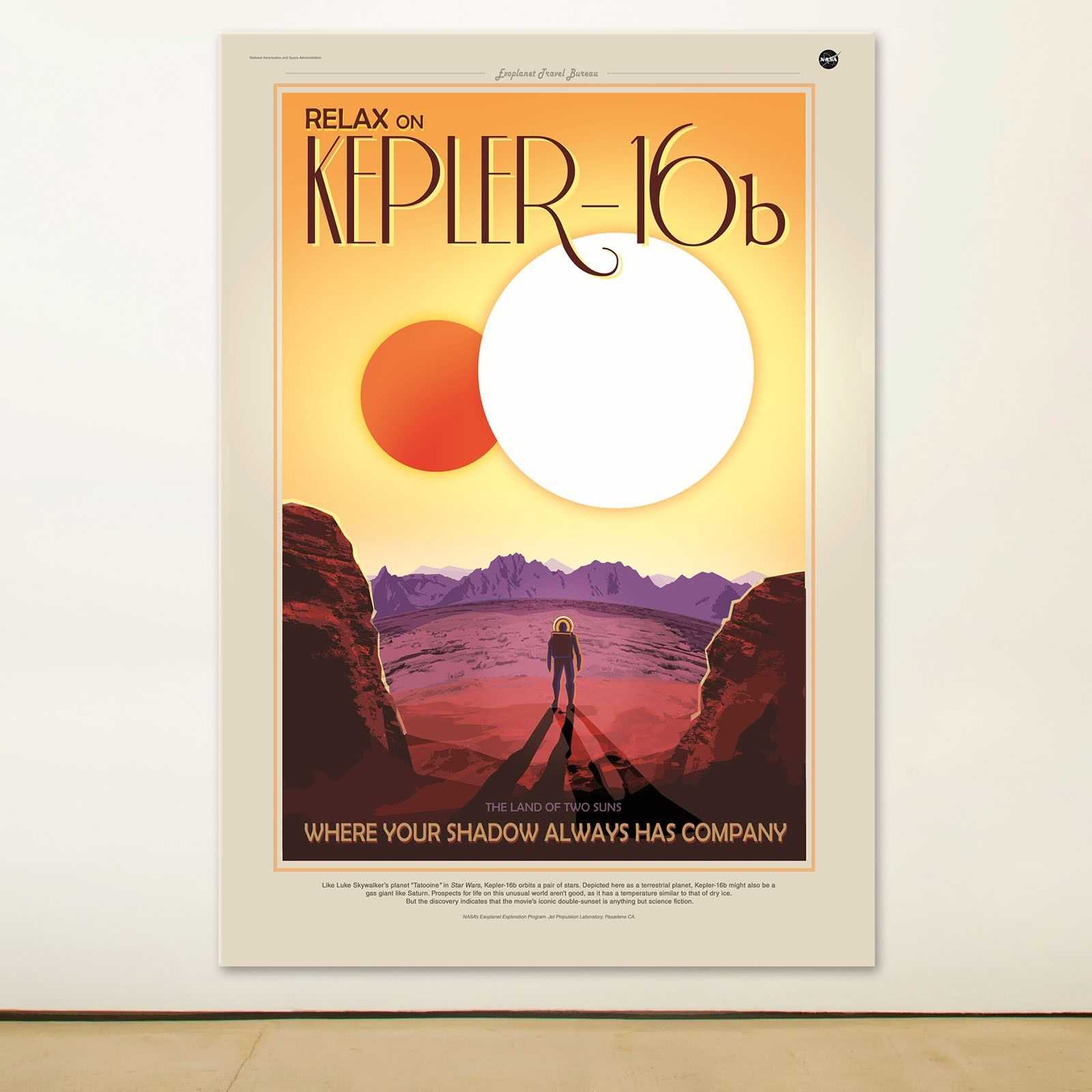 Nasa canvas print Kepler 16 nasa001