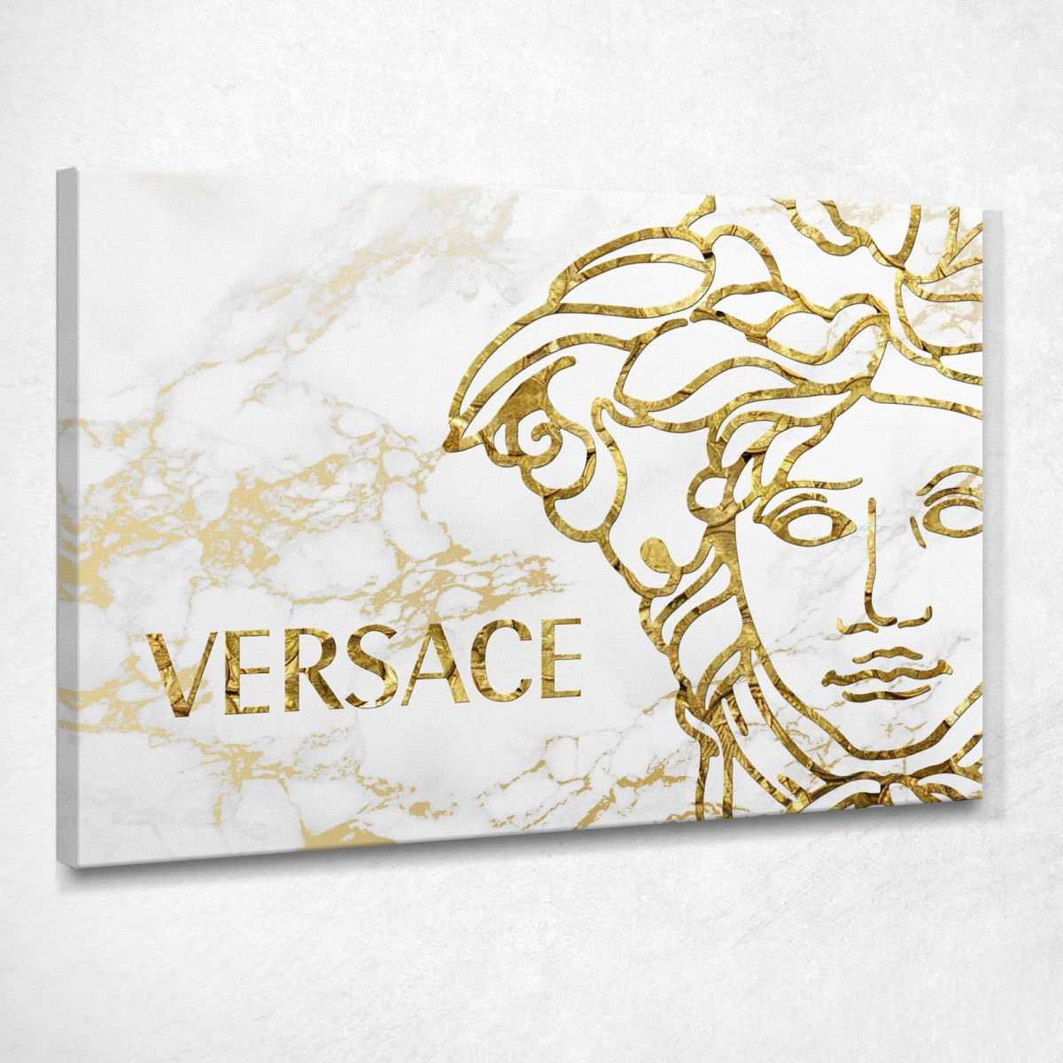 Versace medusa gold marble modern modern art