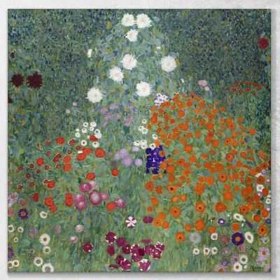 Country Garden With Sunflowers Gustav Klimt canvas print KG16